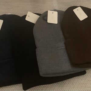 Stylish Knit Beanie in Navy, Black, Gray or Brown